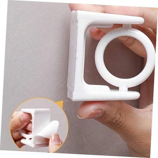 KIT 2 GANCHOS SUPORTE DE VARAO E BARRAS ADESIVA CK6696