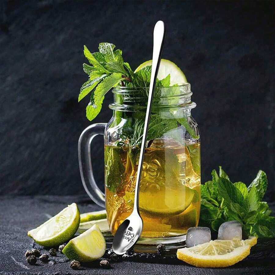 Coffee Ice Cream Engraved Stainless Steel Spoon For Coffee Tea Lovers