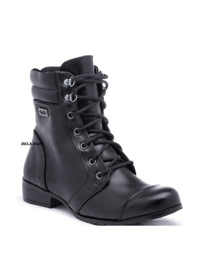 Bota Coturno Feminino Conforto Cano Médio, coturno feminino