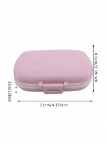 1入組旅行用便攜式藥盒，8個隔層適用於放置藥物和維生素，方便擺放口袋或手提包中，可重複使用的藥袋，可安全儲存每日藥量，自封旅行紙巾收納袋 - 彩色 - 查看 5