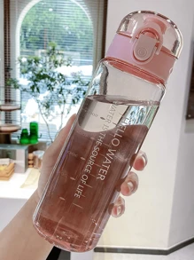 1 件 780ml/26.38oz 圆盖杯，简约透明运动杯，便携式绳杯，返校用品，水瓶，适用于户外、露营 - 彩色 - 查看 13