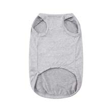 1 Pc Pet Cat Dog Printing Vest ,Cartoon Pattern Pet T-Shirt Tops - Grey - View 3