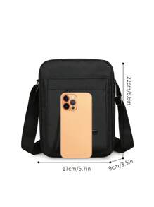 Borsa a tracolla multitasche in tessuto da uomo, colore unito (con decorazione a pendente), borsa da uomo casual per lo stile di strada, borsa per pendolari, borsa per articoli scolastici, regalo di laurea, borsa multifunzionale invernale da uomo, borsa da viaggio casual per il Ringraziamento, borsa nera, borsa da trekking con grande capacità, borsa multifunzionale da esterno, regalo per vacanze, regali di Natale, borsa a tracolla, borsa a tracolla, borsa a tracolla in pelle, borsa hobo, borsa da vita, borsa a tracolla, borsa da campeggio, borsa a tracolla estiva per il ritorno a scuola, zaino, borsa a tracolla, borsa in tela