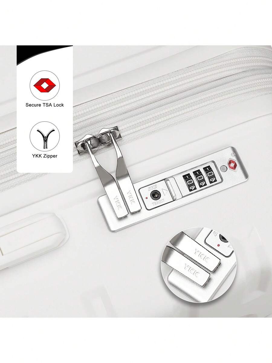 SOMAGO Expandable Luggage Hardside Lightweight Polypropylene Suitcases