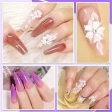 LIMEGIRL 亚克力美甲套装，包含亚克力液体套装、18/6色亚克力粉、美甲水晶粉、不泛黄亚克力单体、3支美甲笔，适用于亚克力美甲延长和雕刻，适合家庭美甲沙龙使用。 - 彩色 - 查看 9
