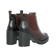 Women Mid-Calf Boots - Cà phê nâu - Xem 3