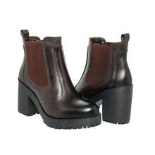 Women Mid-Calf Boots - Cà phê nâu - Xem 5