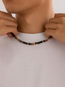 1pc Vintage Coconut Shell & Wooden Beads Strand Necklace/Boho Style Unique Necklace/Men Wooden Beads Surf Necklace For ETSY Scene Jewelry Gift - Beaded Necklace - View 16