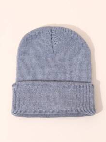 Infant Boys' Or Girls' Simple Knitted Beanie Hat, Warm Cap For Spring, Autumn And Winter