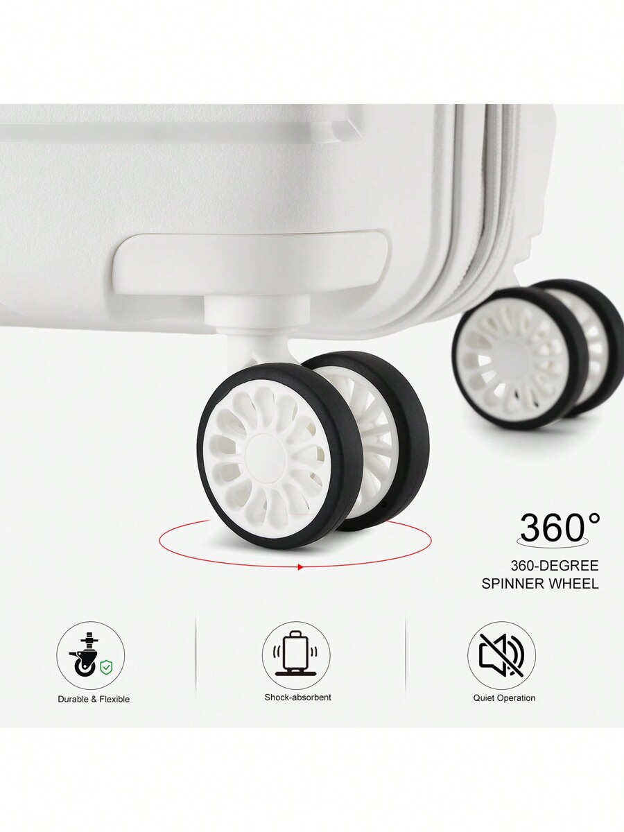 SOMAGO Expandable Luggage Hardside Lightweight Polypropylene Suitcases