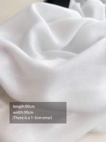 A Lady Plain Linen Scarf Large Size Sunscreen Shawl Wrap Scarf For Daily Use Bandana, Hair Band, Head Band Ideal For Dressing Up Your Look