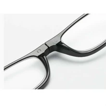 Gafas de Lectura Marco de plástico Ajustable Conexión Frontal magnética Colgante Gafas presbicia de Cuello para Mujeres Hombres 1.0 1.5 2.0 2.5 3.0 3.5 4.0 - Negro 2.0 - Ver 2