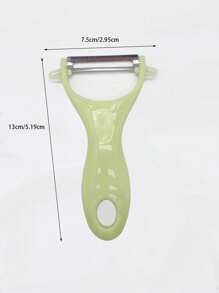 1 Pelador De Acero Inoxidable Para Verduras Y Frutas - Azul - Ver 2