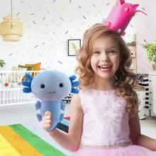 Peluche axolotl suave 20 cm, lindo axolotl de peluche, muñecos de peluche Kawaii, regalo de axolotl, Peluche Ajolote Colores Adorable Axolotl - Verde - Ver 4