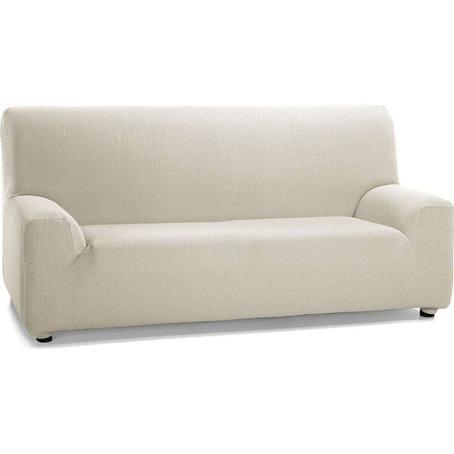 Ecommerc3 Elastic And Extra Soft Sofa Cover For 3 Seater Sofa - Adjustable Sofa Cover 100% Made In Spain - Chocolate Brown - View 1