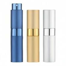 Wiederverwendbare 10ml Aluminium-Reiseparfümflasche, Mini-Taschenparfümflasche, tragbare Aluminium-Parfümflasche