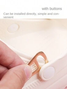 1pair Colorful Floral Beaded Shoe Charms With Silver Beads For Detachable Shoes - Multicolor - View 5