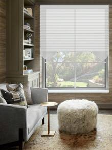 1pc Solid Color No Tools Pleated Fabric Shades With Two Clips Light Filtering Paper Pleated Blinds With Adhesive No Drilling Self Adhesive Blinds Easy To Cut And Install,  Easy Pleated Curtain For Bedroom Living Room Office Bathroom