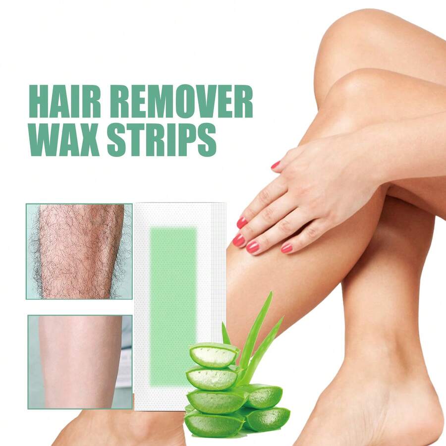 Wax Strips 10 Counts, Wax Strips For Hair Removal, Waxing Strips
