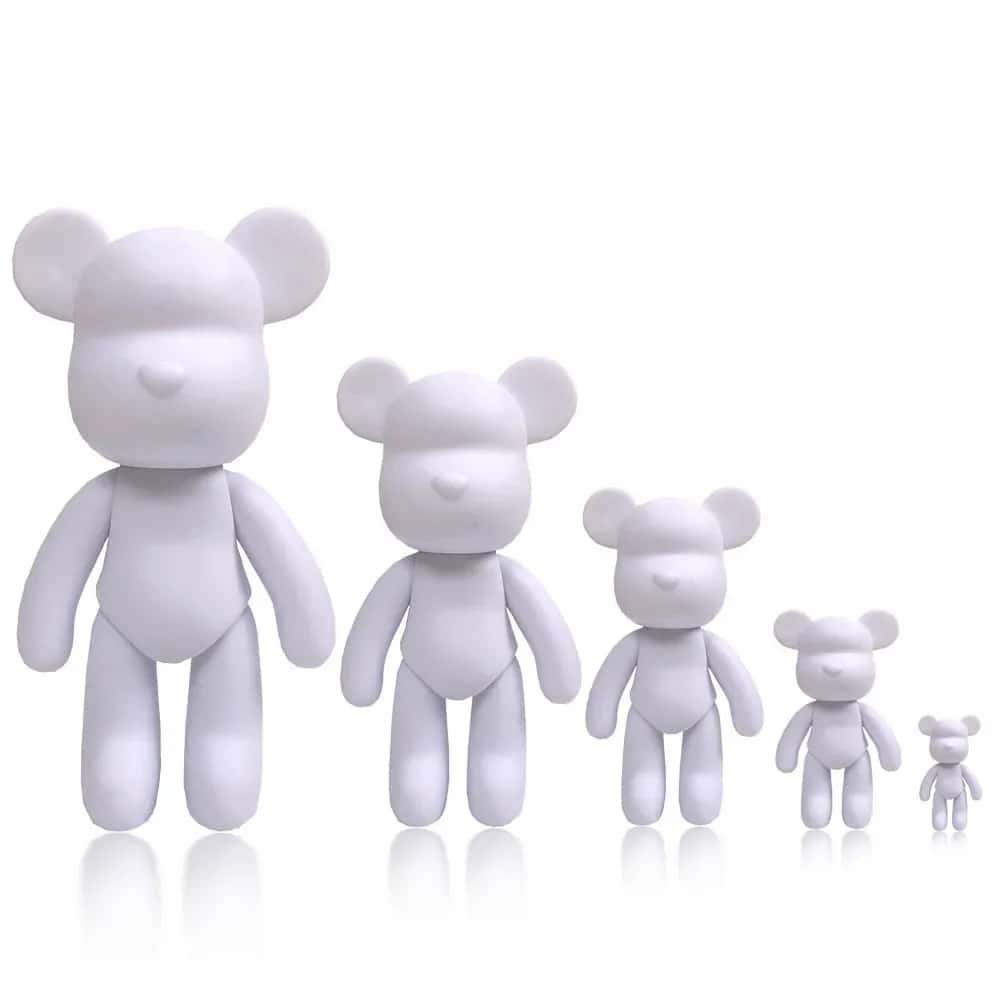 DIY Flüssiger Bär Skulptur DIY Handgemachte Gewalttätige Bär Weiß Leere Form Puppe Spielzeug Graffiti Malerei Ornamente Geschenk Heim Dekoration, Heim Dekoration, Küchen Dekoration, Zimmer Dekoration, Party Dekoration, Dekorative Handwerke, Schreibtisch Ornamente, Tisch Dekorative Ornamente, Party Geschenk, Halloween Dekoration, Weihnachtsdekoration, Halloween Geschenk, Weihnachtsgeschenk.