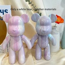 DIY Flüssiger Bär Skulptur DIY Handgemachte Gewalttätige Bär Weiß Leere Form Puppe Spielzeug Graffiti Malerei Ornamente Geschenk Heim Dekoration, Heim Dekoration, Küchen Dekoration, Zimmer Dekoration, Party Dekoration, Dekorative Handwerke, Schreibtisch Ornamente, Tisch Dekorative Ornamente, Party Geschenk, Halloween Dekoration, Weihnachtsdekoration, Halloween Geschenk, Weihnachtsgeschenk.