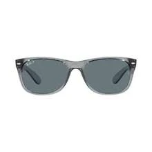 Ray-Ban 男女通用偏光太阳镜，RB2132 NEW WAYFARER - 透明灰 - 查看 4