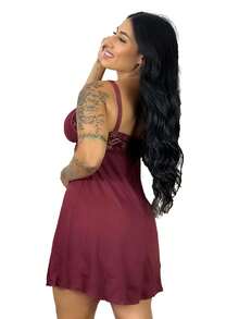 Maternity Sleepwear - 紫紅色 - 查看 4