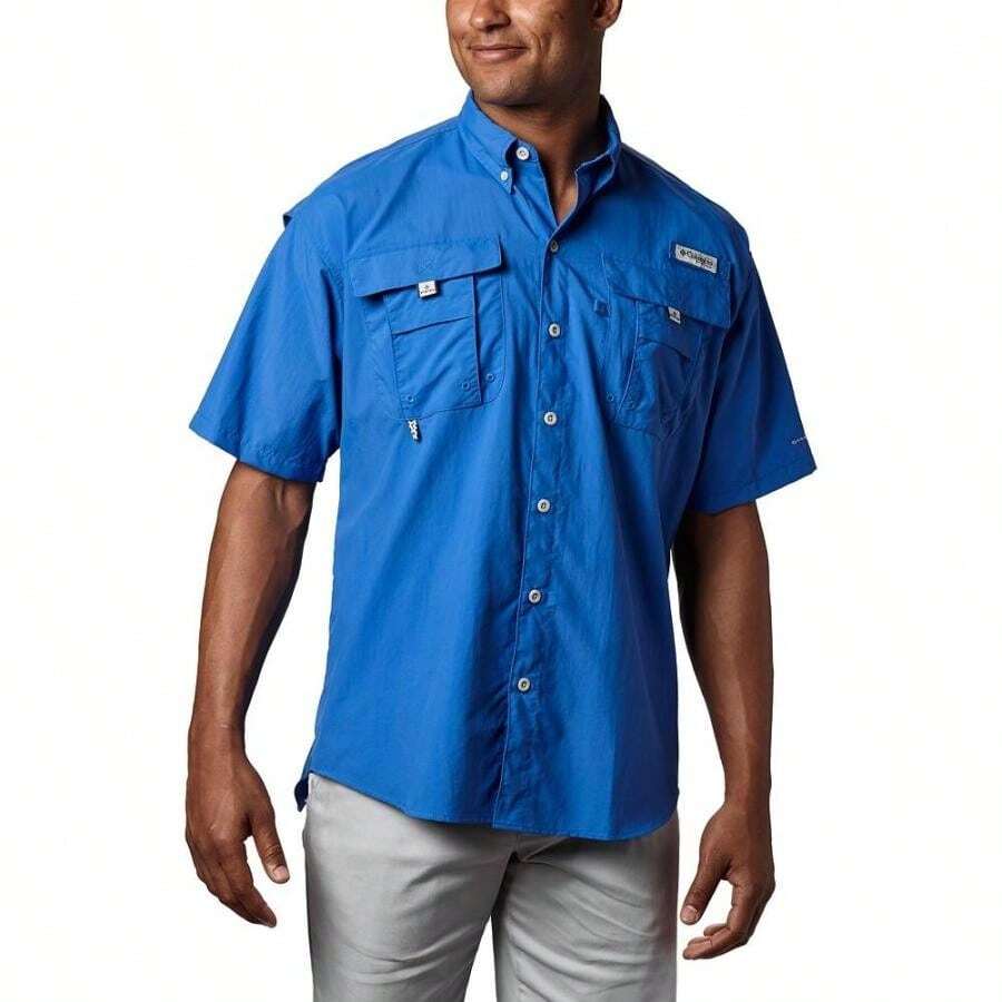 Columbia PFG 男友风 Bahama II UPF-50 速干衬衫 - Vivid Blue - 查看 1