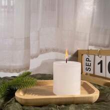 2 nến sáp parafin trắng, 2,95*2,95 inch, thích hợp cho tiệc cưới và trang trí nhà cửa, trang trí phòng, quà tặng - Nhiều màu - Xem 6