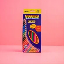 1 Caixa/Conjunto Lápis de Cor para Pintura à Base de Óleo, 12 Cores, Vários Tamanhos Disponíveis
