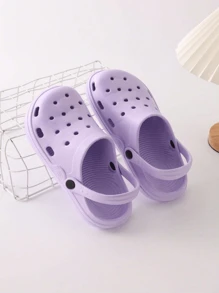 Sandalias Puntera Abierta, Zuecos Plataforma Mujer, Zapatos Playa Pareja, Sandalias Verano Mujer Moderna, Zapatos Moda Playa.Zapatos Tacón Rosa Blanco, Zuecos Mujer Negro, Zapatos Hombre Similares a los Zapatos Mujer, Zapatos Jardín Transpirables, Zapatos Playa Primavera y Verano. - Morado - Ver 2
