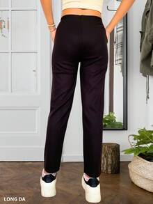 Pantalón para dama estilo casual color café - Café integral - Ver 2