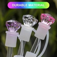 1pc/2pcs/6pcs Rhinestone Straw Cap, Suitabl E For Cups 30oz And 40oz, Dustproof Silicone Straw Caps, Reusable Straw Cover For 10mm (0.4in) Straws, Cup Accessories