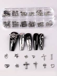 TSZS Halloween 120pcs Punk Y2K Dark Alloy Combo Set In A 12-Box Container