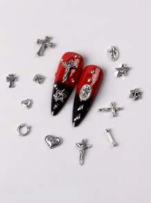 TSZS Halloween 120pcs Punk Y2K Dark Alloy Combo Set In A 12-Box Container