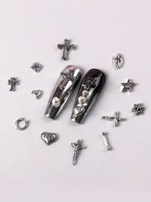 TSZS Halloween 120pcs Punk Y2K Dark Alloy Combo Set In A 12-Box Container