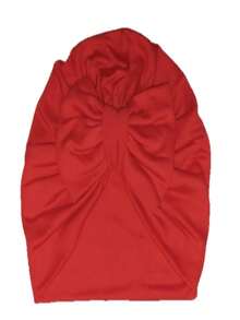 1 PIEZA TURBANTE GORRO-HEADWRAPS PARA BEBE MOÑO LISO algodón TYAMIA 0-3 m - Rojo - Ver 3