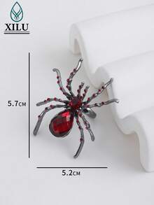 1 chiếc nhẫn Ruby nhện lớn phong cách Hip-Hop cá nhân hóa dành cho các cặp đôi - màu đen - Xem 4