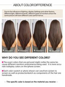Chocolate Brown 22Inch Long Straight Wigs Parties Suitable For All Seasons Synthetic Fiber Hair Wigs Hair Replacement Wigs For Women Girls Music Festivals Gifts - 巧克力棕 - 查看 8