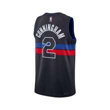 Jordan Camiseta de baloncesto  de la edición de declaración negra de los  para hombres con el nombre Cade Cunningham - Negro - Ver 5