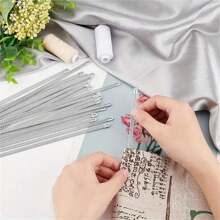 10/20 thanh nẹp corset, dây thép xoắn ốc 0,25"X9" dùng để may váy cưới, vật liệu may váy khung trang phục, phụ kiện may vá - trắng - Xem 12