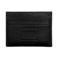 Coach Flat Card Case - Black - View 3