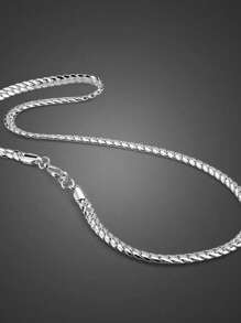 Men Chain Necklaces - 銀色 - 查看 3