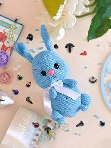 鉤織動物安全眼睛，195入組眼睛連可洗襯墊，裝飾針車用的鈕扣眼睛，塑料娃娃眼睛，毛絨娃娃，木偶，泰迪熊安全鼻子（6-12mm) - 彩色 - 查看 3