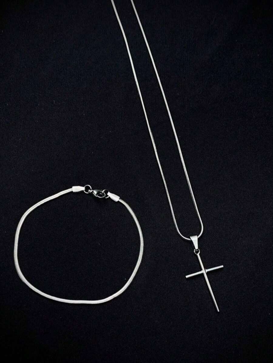 Men Pendant Necklaces - Bạc - Xem 1
