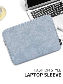 canvas artisan 帆布手工薄筆記本包 防水手提電腦包 符合Macbook和華為MateBook - 霧霾藍 - 查看 3