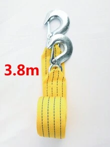 1 件装 4 米汽车电缆重型 5 吨拖车绳牵引绳带钩货车道路救援车配件 - 黃色 - 查看 4