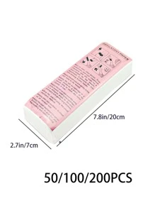 200 Peças Papel de Cera Descartável Espesso, Papel de Remoção de Pelos para Depilação Corporal (Cera não Incluída), Produtos e Acessórios de Cabelo para Salão de Beleza, Essenciais de Viagem