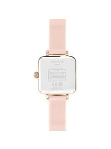 Coach Cass Women 22mm Quartz Watch Polished And Contemporary Elegance Fashionable For Everyday Wear,PinkPlated Steel Bangle Watch