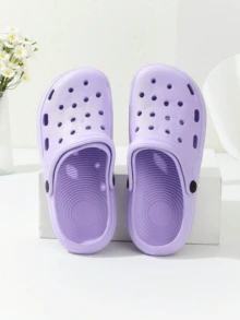 Sandalias Puntera Abierta, Zuecos Plataforma Mujer, Zapatos Playa Pareja, Sandalias Verano Mujer Moderna, Zapatos Moda Playa.Zapatos Tacón Rosa Blanco, Zuecos Mujer Negro, Zapatos Hombre Similares a los Zapatos Mujer, Zapatos Jardín Transpirables, Zapatos Playa Primavera y Verano. - Morado - Ver 5